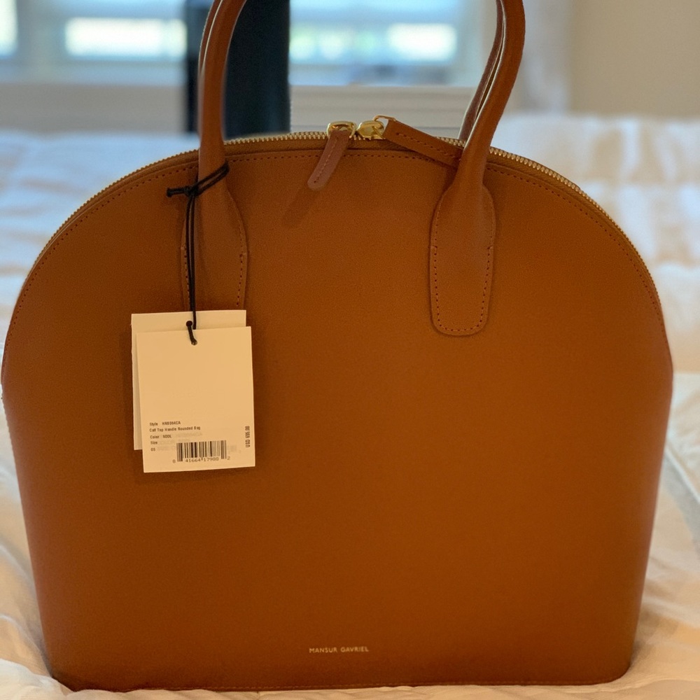 Mansur Gavreil top handle round bag